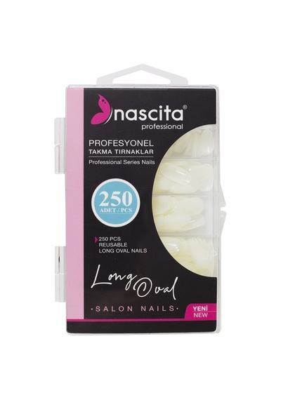 Nascita Long Oval Kutulu Takma Tırnak 250 Li Set Nasnaıl00171