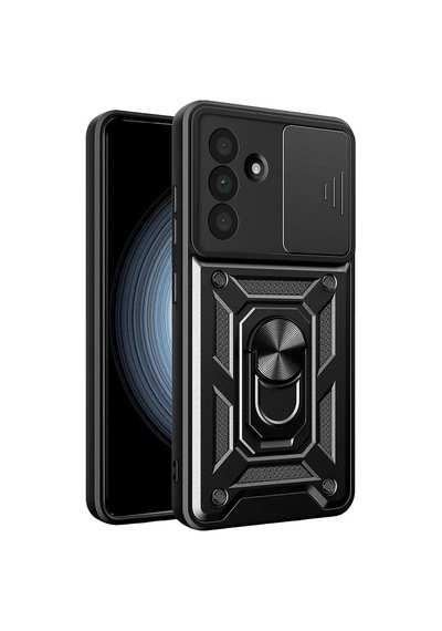 Samsung Galaxy A27 5g Pars Lens Yüzüklü Silikon - Siyah Evimdeyokyok