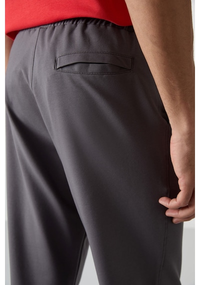 Tommy Life Koyu Gri Pamuklu Yumuşak Dokulu Comfort Fit Nakışlı Erkek Jogger - 82123 Koyu Gri