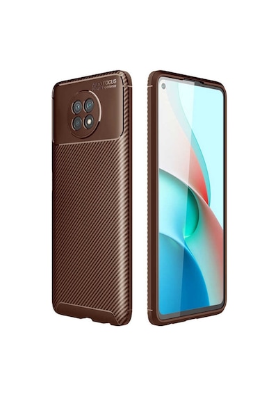 Xiaomi Redmi Note 9 5G Kılıf Karbon Silikon Case