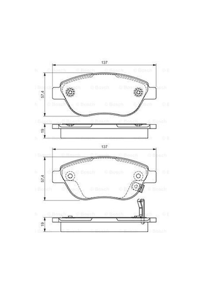 Opel Corsa D 1.3cdtı 2006-2014 Bosch Ön Balata 23708