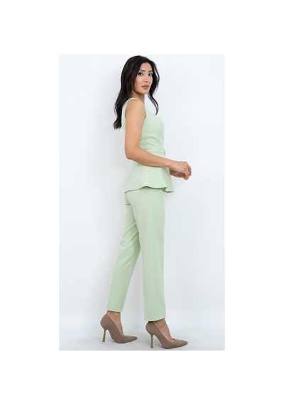 Dorne Moda Özel Koleksiyon Kare Yaka Taş Detaylı Peplum Ceket Pantolon Takım Davet Ve Ofis Şıklığı Yeşil Yeşil Dorne Moda Özel Koleksiyon Kare Yaka Taş Detaylı Peplum Ceket Pantolon Takım Davet Ve Ofis Şıklığı Yeşil Yeşil