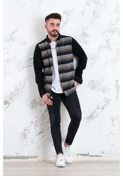 Advante Slimfit Parça Desenli Erkek Oduncu Gömlek (509439640)