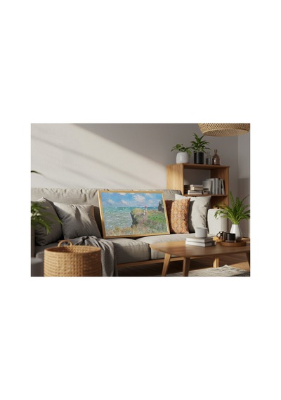 Monet Pourville'de Yamaç Yolu Çerçevesiz Poster 21x30 Cm A4 Tablo Empresyonist Duvar Dekoru