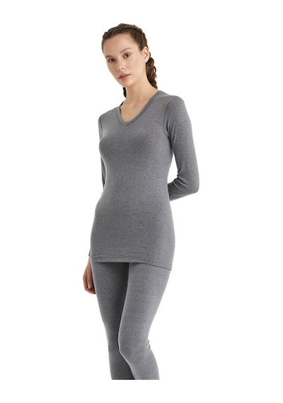 Blackspade V Yaka Gri Unisex Uzun Kol Thermal İçlik C7t5n2o1 001