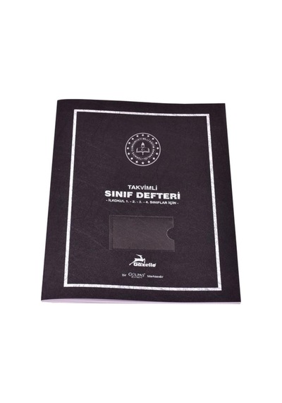 390 Takvimli Sınıf Defteri Zımbalı Dikişli Plastik Kapak 25 X 35 Beyaz