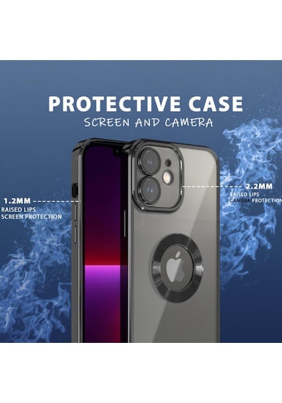Apple Uyumlu iPhone 11 Kilif 5D Kamera Ve Lens Korumali Plating Logo Cut Case 558235732