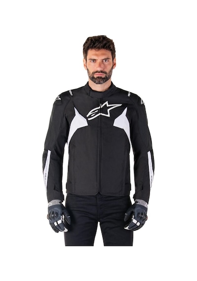 Alpinestars T-jaws V4 Wp Korumalı Motosiklet Montu Siyah Beyaz