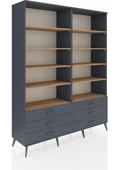 Hyperion Gardrop 10 Raflı 6 Çekmeceli 176x44x221 Antrasit-çam/antrasit Çam/antrasit Hyperion Gardrop 10 Raflı 6 Çekmeceli 176x44x221 Antrasit-çam/antrasit Çam/antrasit