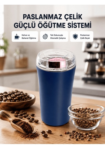 Paslanmaz Çelik Kahve Ve Baharat Öğütücü Otomatik Mekanizma - 15000 Altın