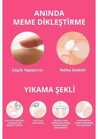 Cottonhill Ten Göğüs Ucu Kapatıcı, Gizleyici Ve Göğüs Dikleştirici Ten