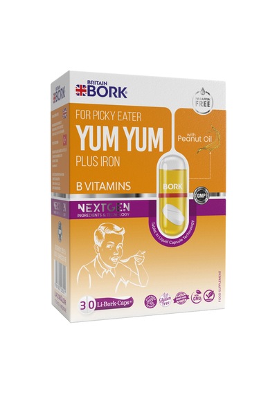 Yum Yum 30 Likit Kapsül Demir B Vitamini Çinko İçeren Kilo Almaya Yardımcı İştah Açıcı Vitamin