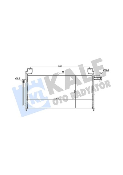 Kale Klıma Radyatoru Mazda 323 1.6 1998-2004 Klr-387700