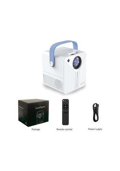 Q96 E300 Projector Android 4k Ultra Hd Wifi Projeksiyon Cihazı Usb Hdmi Tf Card Girişli Projektör