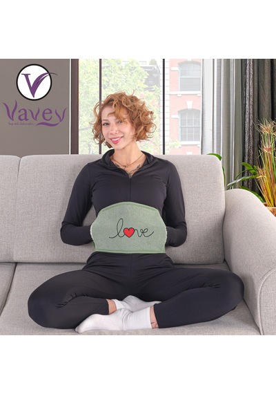VAVEY Termojel Hediyeli Yeni Nesil Sıcak Soğuk Regl Kemeri Love Yeşil