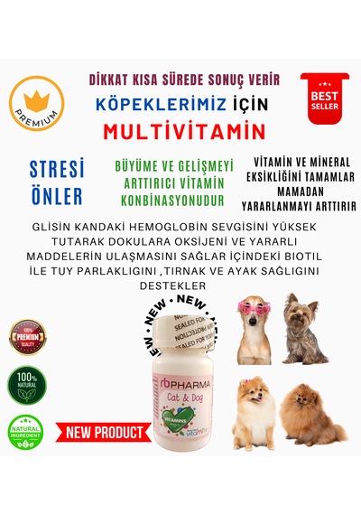 Rb Pharma Köpeklerimiz İçin Multivitamin Yeni Nesil Zengin İçerik 20 G
