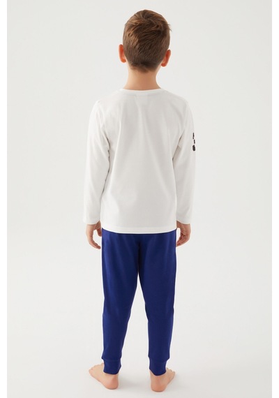 U.s. Polo Assn. Kremmelanj Erkek Çocuk Pijama Takım 5274-42552 Krem