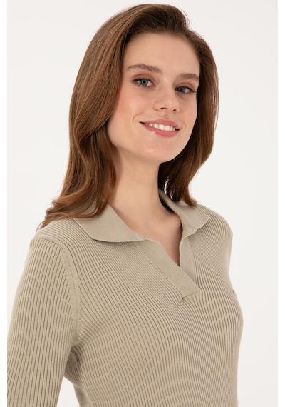 U.S. Polo Assn. U.s. Polo Assn. Kadın Açık Haki Kazak /triko 50317524-vr183 Acık Hakı