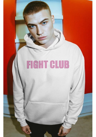 Sevbano Fight Club Film Tyler Durden Sırt Baskılı Unisex Oversize Premium beyaz