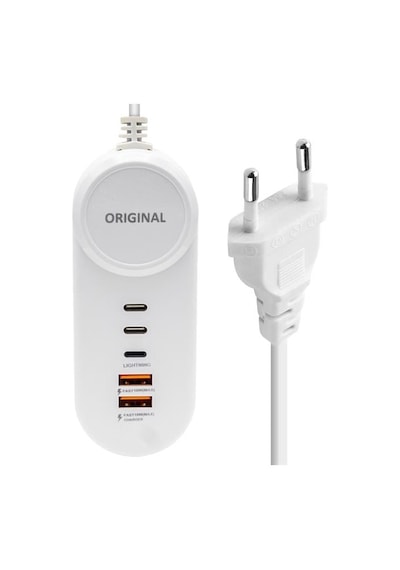 Powermaster Pm-20659 15 Watt 2 Type-c + 2 Usb-a Şarj + Pd Lightning Adaptör
