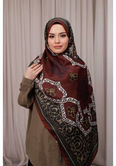 Mimiyum Rüveyda Premium Soft Şal Koyu Kiremit