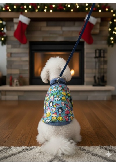 Kedi - Köpek İçi Şardonlu - Boğazlı Kışlık Sweat - Kıyafet - Mont - Yelek - Yağmurluk
