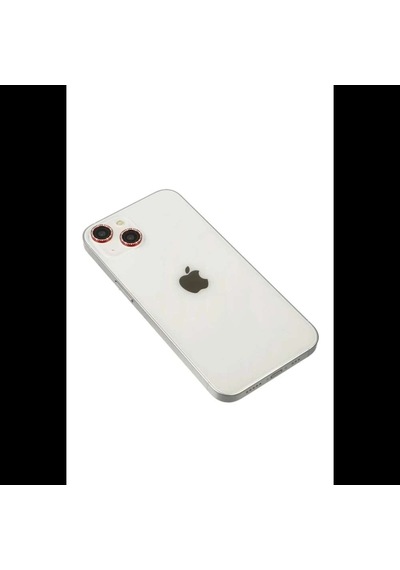 İphone 14 Diamond Kamera Lens - Kırmızı Diğer