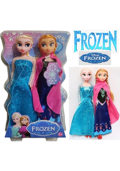 Frozen Karlar Ülkesi Oyuncak 2Li Bebek Elsa Anna 29Cm Et Bebekler