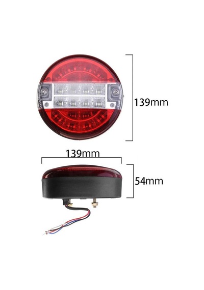 Hamburger Led Stop Lambası 2 Adet 12/24 Volt Stop Lambası Takımı