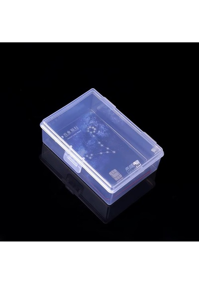 Tr 9x6cm Mini Şeffaf Eşya Takı İskambil Saklama Kutusu Organizer Düzenleyici Klipsli Kapaklı Kutu Genel