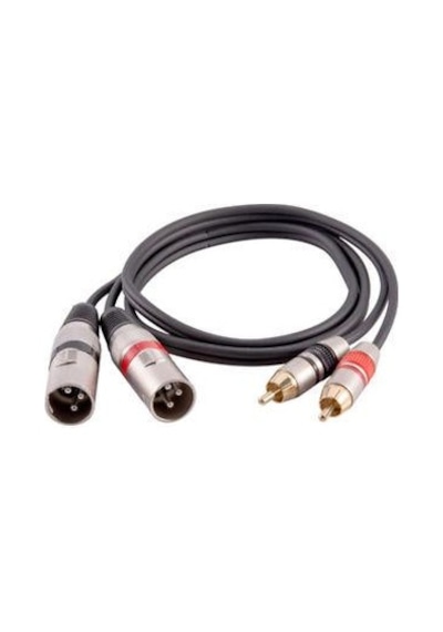 2 Rca Erkek-2 Xlr Erkek Kablo 2 Metre