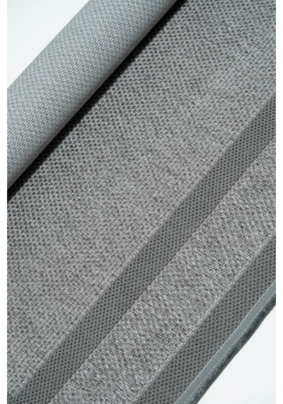 Modern Antrasit Geometrik Desenli Sisal Halı Dokuma Salon Ve Mutfak Halısı Çok Renkli