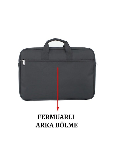 Case Club 2117 Büyük Boy 17,3 Inç Laptop Evrak Çantası Siyah