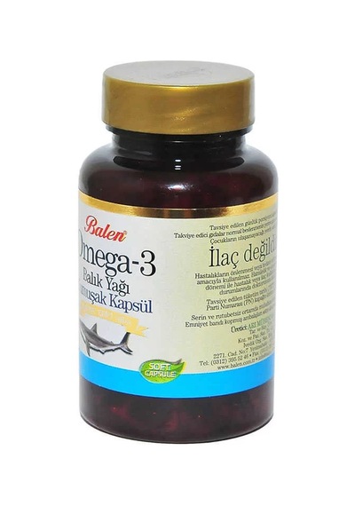 Omega 3 Balık Yağı Yumuşak 100 Kapsül
