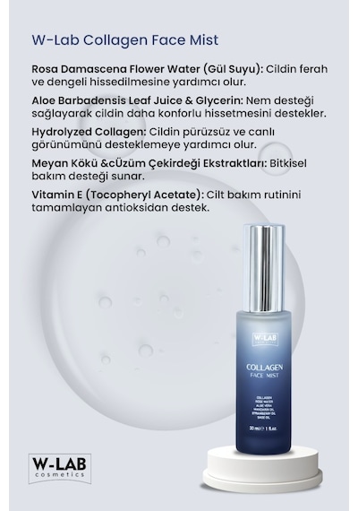 W-Lab Cosmetics Collagen Face Mist 30 Ml