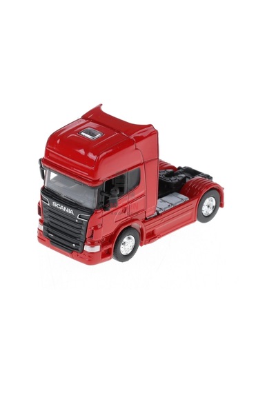 1/64 Ölçek Scania V8 R730 Tır Diecast Metal Model Tır Kırmızı Renk