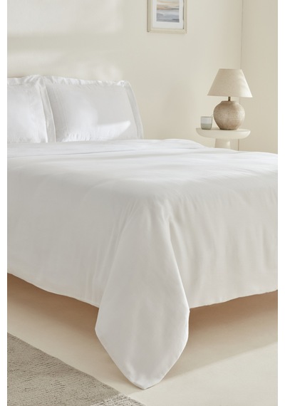 Karaca Home Felves %100 Pamuk King Size Nevresim Takımı Beyaz 200.22.06.0038 Beyaz