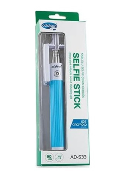Addison Ad-s33 Kablolu Beyaz/mavi Selfie Çekim Çubuğu 50 x 22
