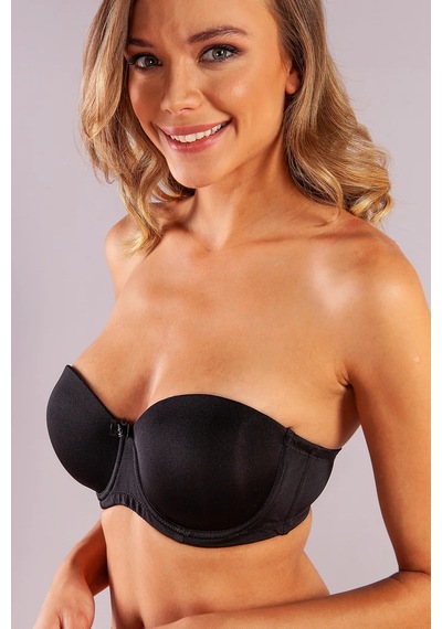 Melonika Golshan Gabrıella Balconette Foam Cup Bra, Siyah Konforlu Ve Şık Sütyen, Strapless Çok Renkli