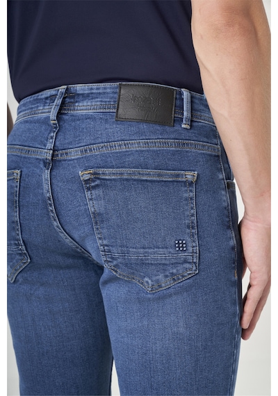 İmza 5 Cep Slim Fit Pamuklu Denim Pantolon 1023260166 Mavi