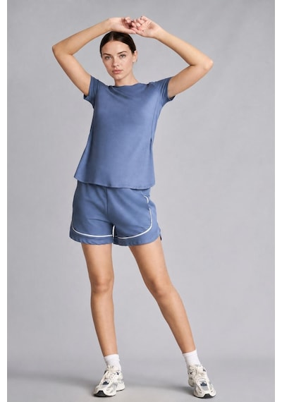 Defacto Biyeli Standart Fit Sporcu Kısa Paça Şort I3206ax26aube364 Mavi-be364