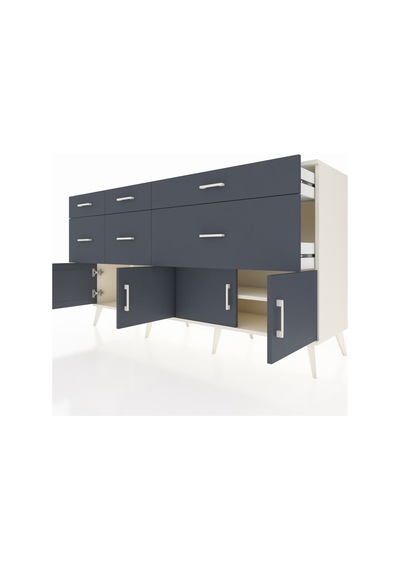 Kronos Konsol Tek Raflı 6 Çekmeceli 4 Kapaklı 176x59x99 Aytaşı-an Aytaşı-antrasit Kronos Konsol Tek Raflı 6 Çekmeceli 4 Kapaklı 176x59x99 Aytaşı-an Aytaşı-antrasit
