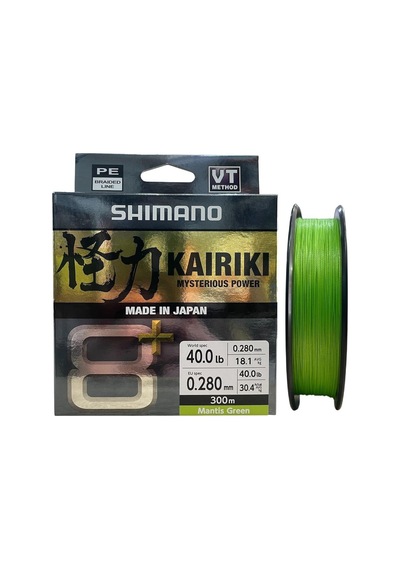 Shimano Kairiki 8+ 300 Mt 0.28mm İp Misina Mantis Green