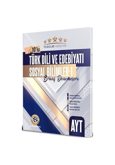 Ayt Türk Dili Ve Edebiyatı Sosyal Bilimler 1 Yıldızlar Yarışıyor 10'lu Branş Denemeler - Bilgi Sarmal Yayınlarıi