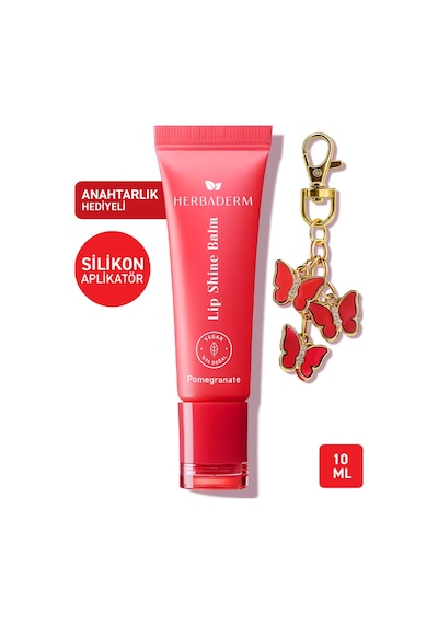 Herbaderm Nar Aromalı Parlatıcı Dolgunlaştırıcı ve Onarıcı Renkli Dudak Balmı 10 ML