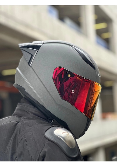 Ls2 Rapıd 2 Mat Concrete Kask Şeffaf Vizör + Spoiler Mat Concrete