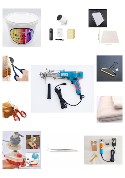 Ak-v Tufting Makinesi Full Set Turkuaz Ak-v - Turuncu-mavi Tıraş Makinesi Set İçeriği Açıklama Kısmındadır