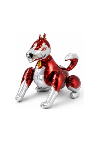 4d Köpek Folyo Balon 68x58 Cm Hayvan Temalı Doğum Günü Parti Süsü Dekorasyon Balonu Çok Renkli