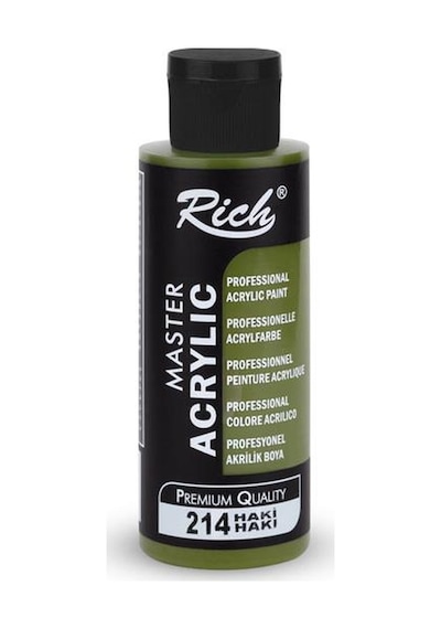 Rich Akrilik Boya 120Cc Haki Yeşili 214