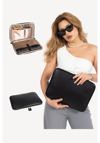 Mussen Arvo - Macbook Neo Air Ve Pro - Laptop Çantası & Kılıfı 13", 13.3", 13.6" Ve 14" İnç Siyah Nova